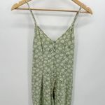 American Eagle  AEO Green Cream Floral Print Romper Women's Size X-Small XS Photo 11