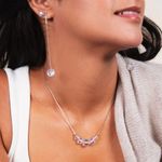 Nogu Mermaid Glass Chain Drop Threader Earrings Photo 2