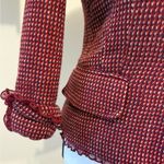 Kenneth Cole New York | Wool tweed wine colored blazer size 4 Red Photo 3