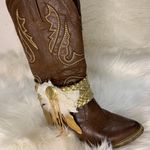 Handmade Removable Women’s Boot Band/Cuffs Gold Photo 6