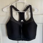 Under Armour  black front zip compression sports bra size 40DDD Photo 0