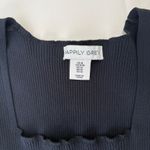 Black Ribbed Bodysuit Photo 3