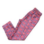 J.Crew NWT Silk Pull-on Easy Pant in Coral Peony Roaming Tigers Print Crop 00 Photo 5