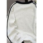 Womens Graphic Sweatshirt Don't Be Salty Print Light Gray Long Sleeve Size L Photo 1