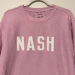 Nash Pink Oversized Sweater Size Medium Crewneck Sweatshirt Nashville Photo 1