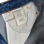 MOTHER Mid Rise Dazzler Ankle Fray 25 Opposites Attract Stretch Retail $238 Blue Photo 6