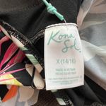 Kona Sol Women's Plus Size Black Floral Print Tankini Top - Size X - NWT Photo 1