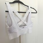 Forever 21 White Spandex Racerback Sports Bra Size Small Photo 5