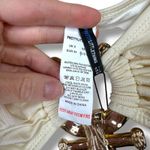 Pretty Little Thing Cream Hammered Trim Bandeau & High Waist Bikini 2-Piece Set Photo 12