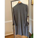 White House | Black Market Women's  Sweater mock  Neck Dress, Size medium, Gray Photo 3