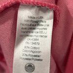 Sundry  Sweatshirt Womens 0 XS Hot Pink Soft Side Zipper Long Sleeve Velour Photo 4