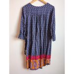 Faded Glory  Dress Women's Paisley 3/4 Sleeve Boho Hippie Summer Size 4-6 S Photo 6