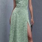 SheIn Green Floral Midi Dress Photo 0