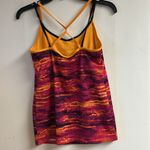 Champion  Pink Orange Stretch Active Spaghetti Strap Fitted Tank Top Size M Photo 1