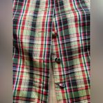 Vintage Limited sleeveless silk taffeta plaid button down blouse, size XS Photo 2