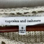 Cupcakes and Cashmere Small Sleeveless Knit Oatmeal Beige Tie Side Slit Sweater White Photo 7