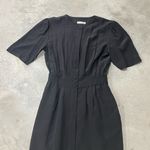 Jos. A. Bank Vintage Jos A Banks Black Short sleeve knee length 100% silk dress size 4 Photo 2