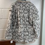 Free People NWT  We the Free Ada Quilted Jacket Coat White Cream Brown Tan Large Photo 2