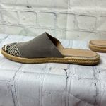 Kaanas  Melilla Snakeskin Print Espadrille Mule Slide Flat Shoes Size 7 Photo 4