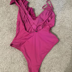 ZARA Pink Ruffle One piece Swimsuit Photo 6
