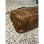 Brighton Helena Heart Crossbody Bag Metallic Gold Bronze Croc-Embossed Photo 6