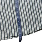 Lands' End Lands’ End 100% Linen Long Sleeve Stirt Dress Nautical Striped Button-Up XL 18 Photo 10