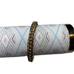 Gold Tone Braided Bangle Bracelet In good condition. Photo 2