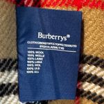 Burberrys Vintage Nova Check Wool Vest Trench Coat Liner Tan Brown Red Black Size M Photo 2