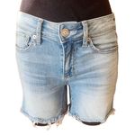 American Eagle Outfitters Midi Blue Jean Shorts (2) Photo 1
