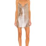 H:ours Imogen Chainmail Dress in Gold Photo 1