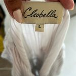 Cleobella  Sadie Striped Mini Dress Ivory Photo 7