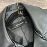 ZARA ‎ faux leather Moto jacket black Photo 2