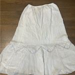Y2K Streetwear White Tiered Midi Skirt Photo 2