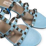 Valentino Garavani Rockstud 60 Caged Block-Heel Slide Sandals Size 7 Acquamarina Photo 9