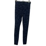 Athleta  Elation Textured Floral Leggings Black Blue Women’s Size XS Yoga Photo 4