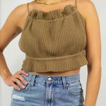 Grey Bandit Brown Crop Top Photo 0