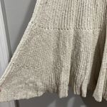 Free People  Oatmeal Cream Combo Raffle Sweater Lined Dress Size small Photo 4