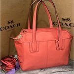 Coach Y2K VINTAGE SMALL TOTE BAG SALMON/SILVER HARDWare authentic LIKE NEW! Photo 1
