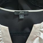 J.Crew Women’s Black & Blush Pink Ruffle V-Neck Long Sleeve Top Size Small Photo 10