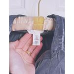 H&M Silver Metallic Button-Up Blouse Small NYE Photo 4