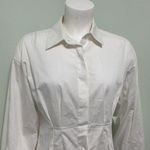 Mulla White shirt dress hidden buttons size medium Photo 2