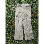 American Eagle  Green Super High-Rise Baggy Wide-Leg Cargo Pants Size 8L Photo 3
