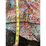 Women’s Lace Back Sheer Blouse Crop Sz L Blue Floral Flowy Prairie Fairy Top Size L Photo 7