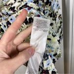 Ganni Printed Crepe Blouse Meadow Egret size 34 or US 2 quiet Luxury bohemian Photo 6