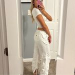 Old Navy Y2K White Crop Pants Photo 1