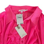 Good American  Knockout Pink Sheer Ruched Long Sleeve Mini Dress Size 3 / large Photo 3