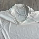 L.L. Bean Simple Soft Base Layer Crew Tee Sea Salt / Cream Size Medium White Photo 6