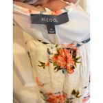 Becool Floral Print White Rayon Mini Dress Sleeveless Summer Casual Medium Photo 1