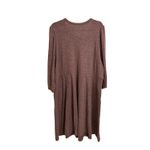 Torrid  Dress Womens 3X Marled Mauve Super Soft Plush Henley Empire Waist 3/4 Photo 1