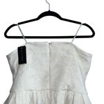 Self Portrait NEW NWT  Strapless Cream Lace Bandeau Belted Mini Dress Photo 9